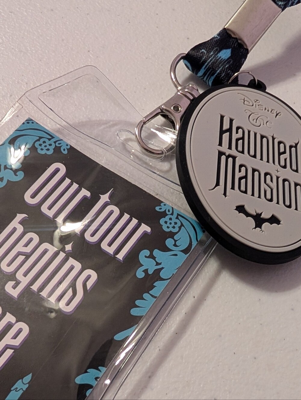 Haunted Mansion Lanyard/ Creepy Wallpaper Halloween Disney